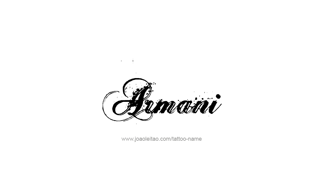 Tattoo Design  Name Armani   