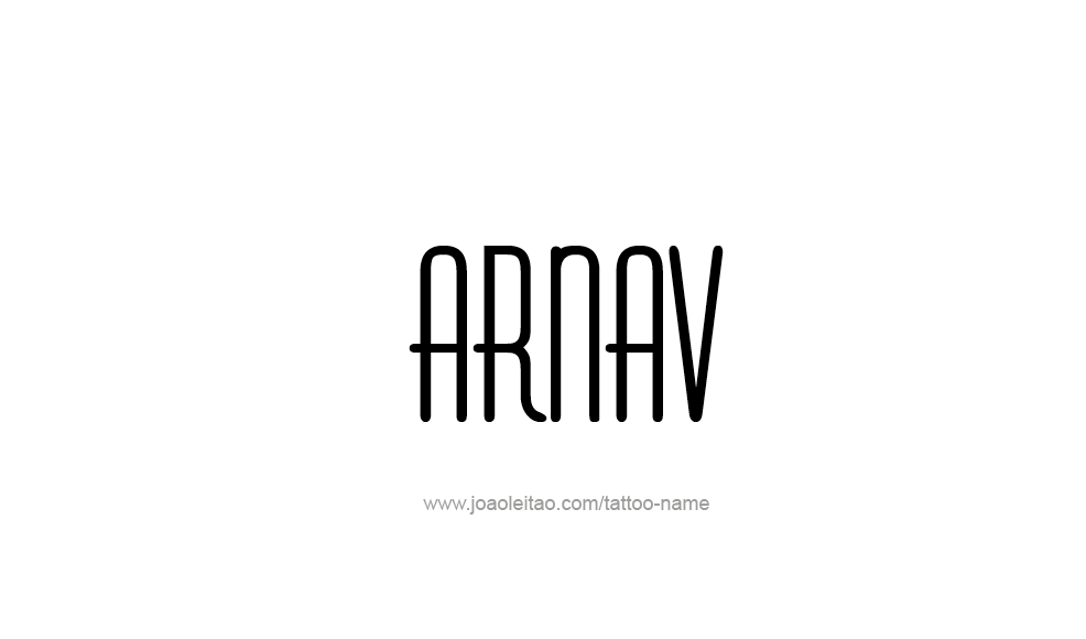 Tattoo Design  Name Arnav   