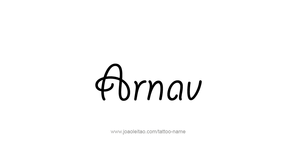 Tattoo Design  Name Arnav   