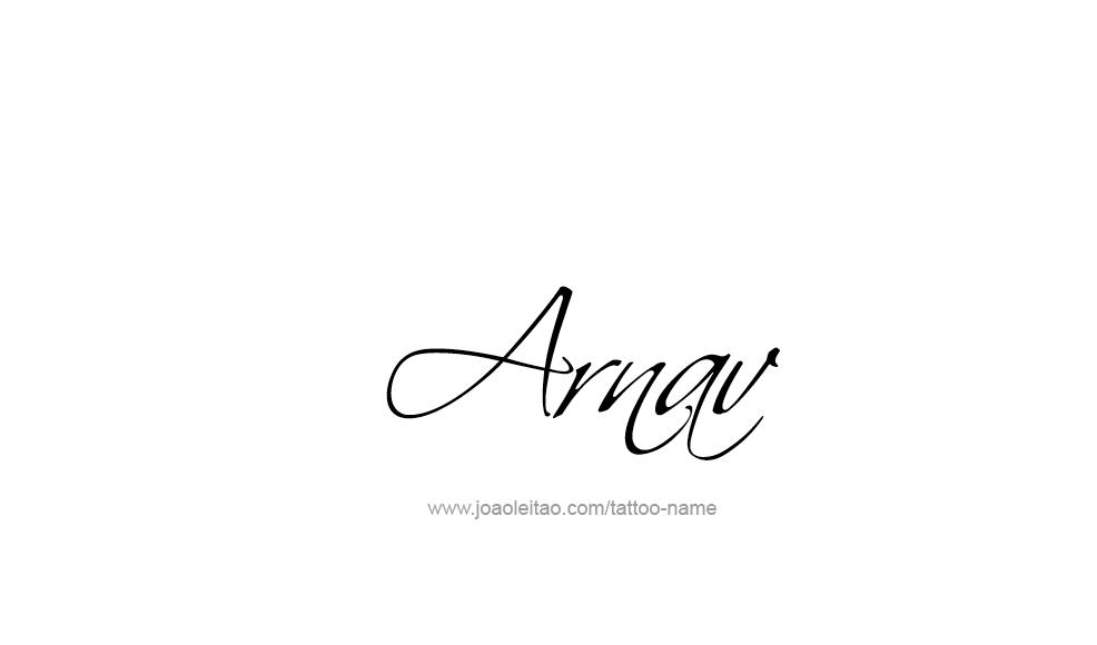 Tattoo Design  Name Arnav   