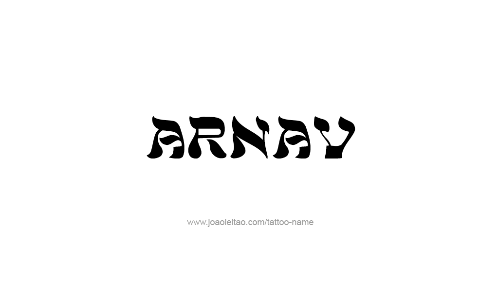 Tattoo Design  Name Arnav   