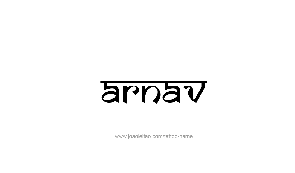 Tattoo Design  Name Arnav   