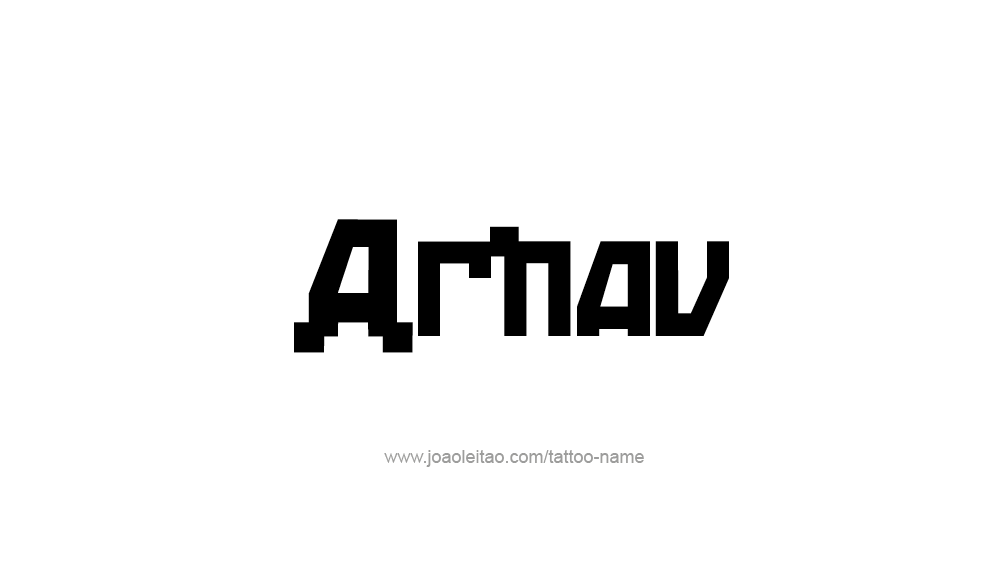 Tattoo Design  Name Arnav   