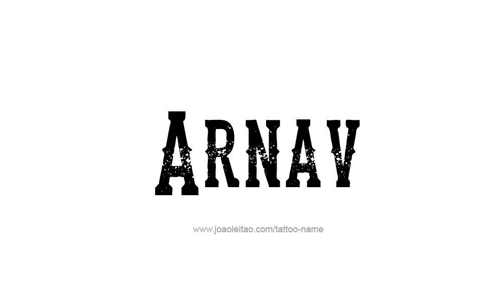 Tattoo Design  Name Arnav   