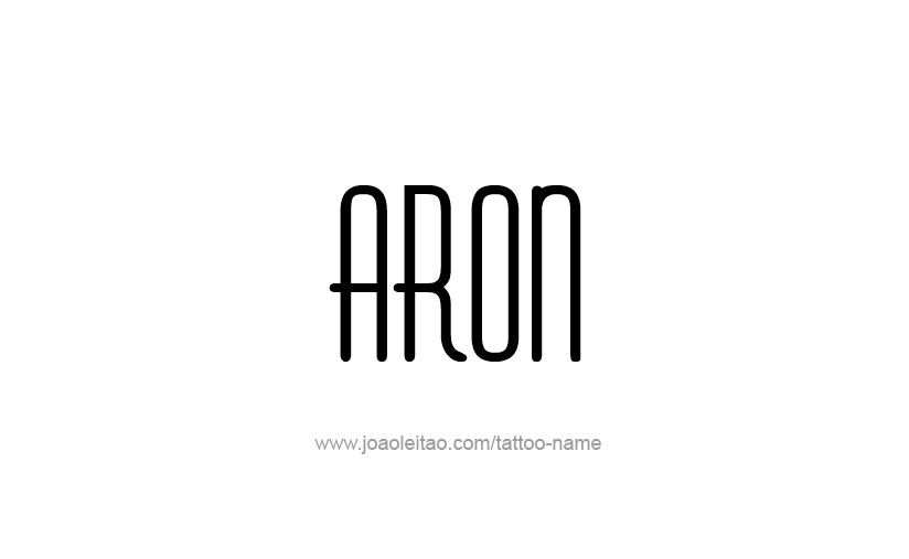 Tattoo Design  Name Aron   