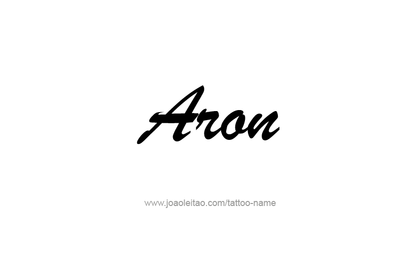 Tattoo Design  Name Aron   