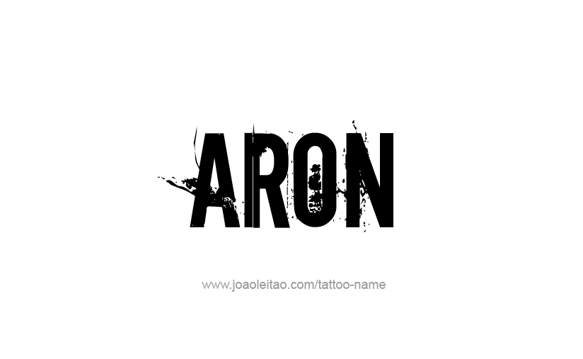 Tattoo Design  Name Aron   