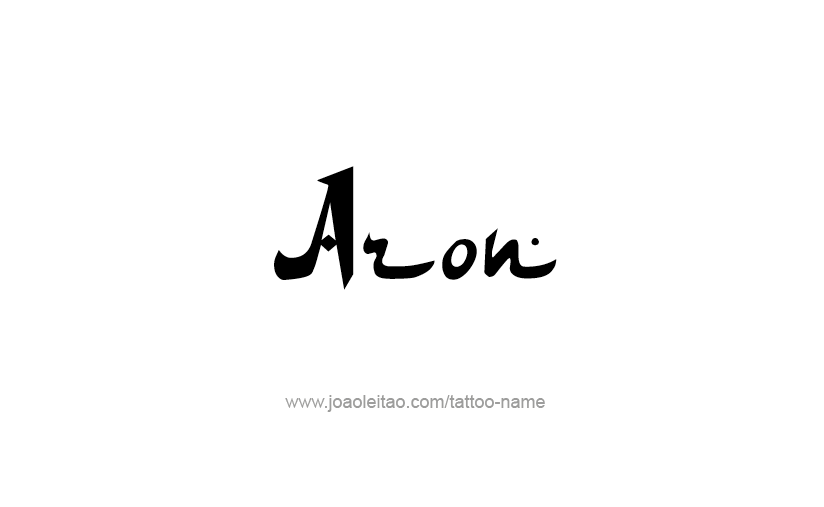 Tattoo Design  Name Aron   