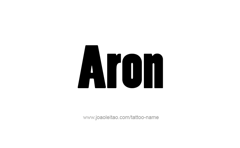 Tattoo Design  Name Aron   