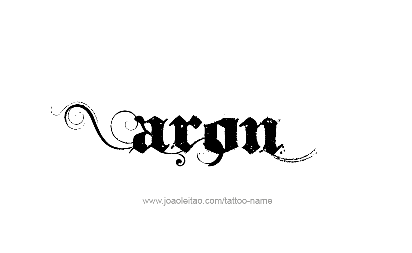 Tattoo Design  Name Aron   