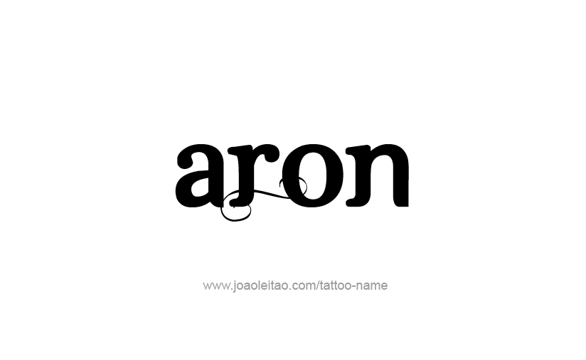 Tattoo Design  Name Aron   