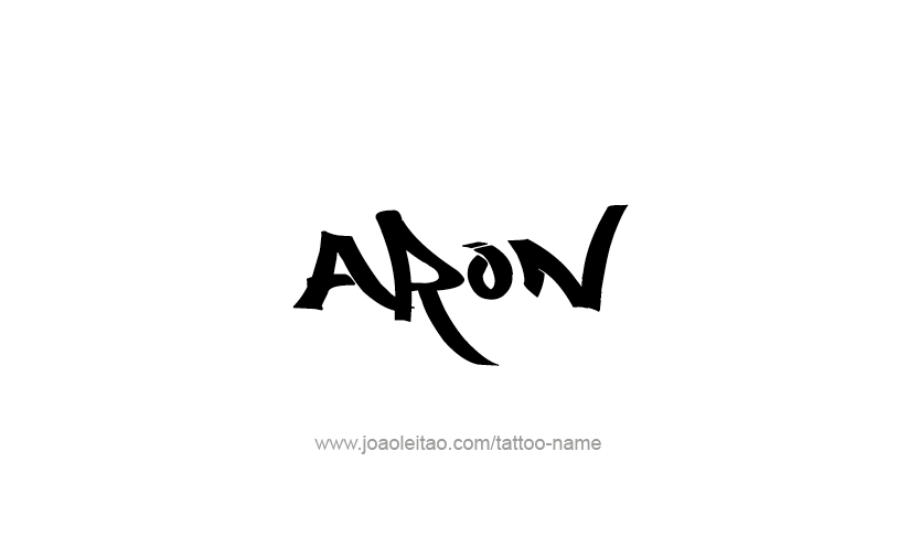 Tattoo Design  Name Aron   