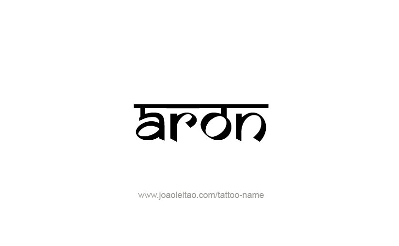 Tattoo Design  Name Aron   