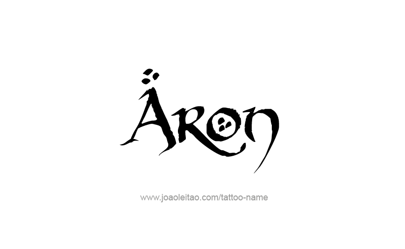 Tattoo Design  Name Aron   