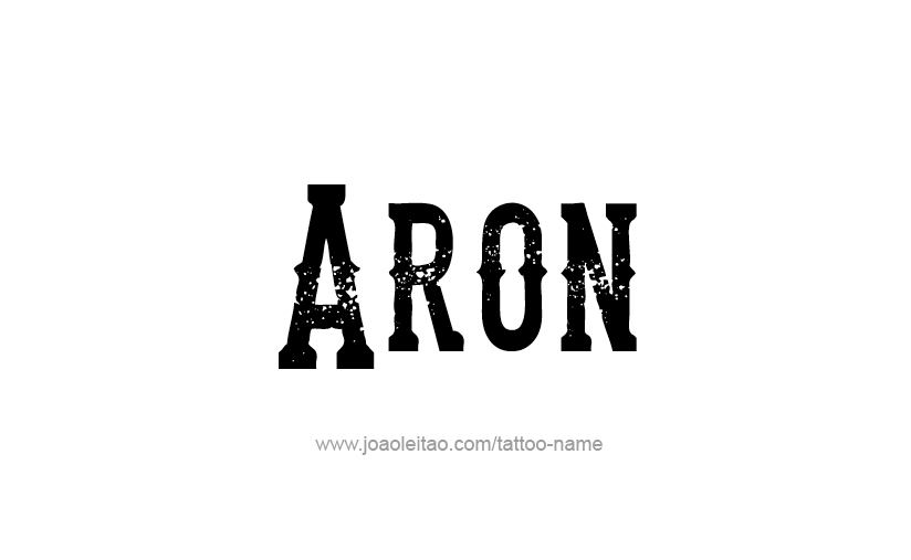 Tattoo Design  Name Aron   