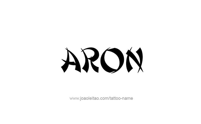 Tattoo Design  Name Aron