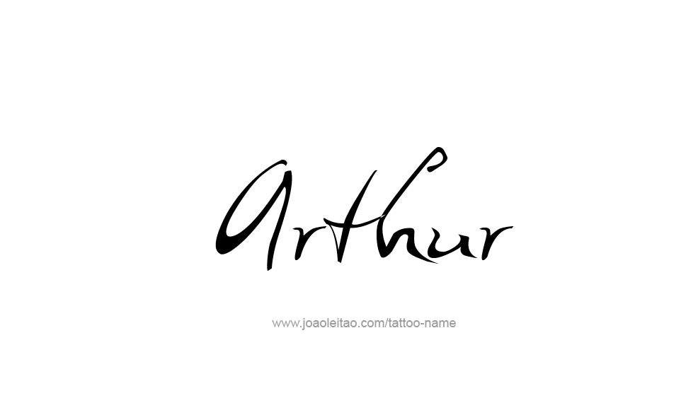 Tattoo Design  Name Arthur   