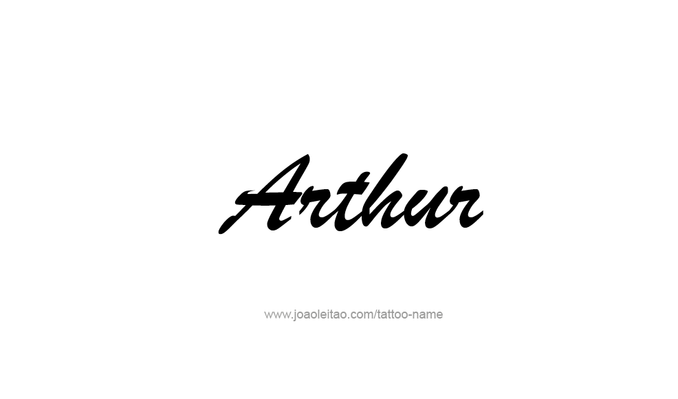 Tattoo Design  Name Arthur   