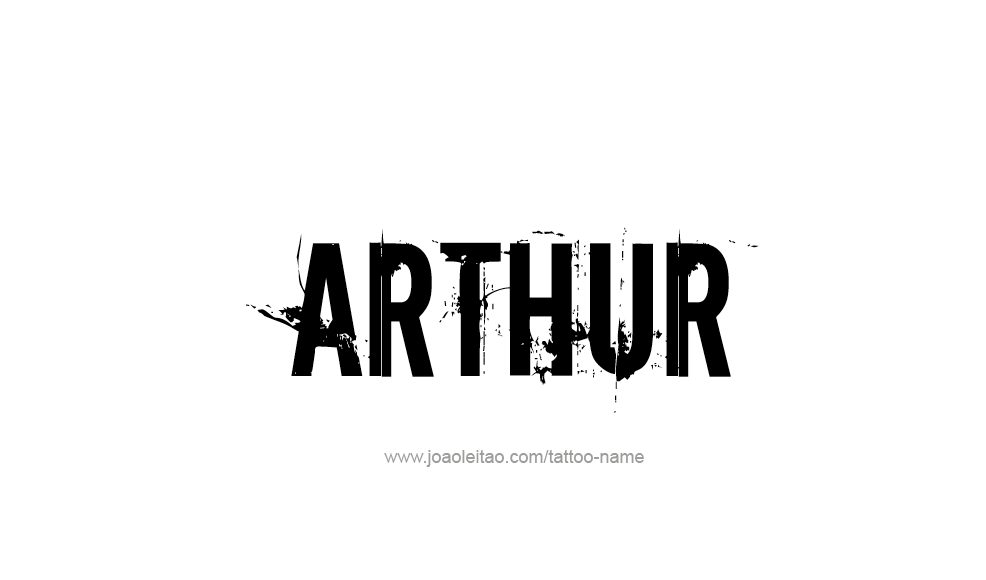 Tattoo Design  Name Arthur   