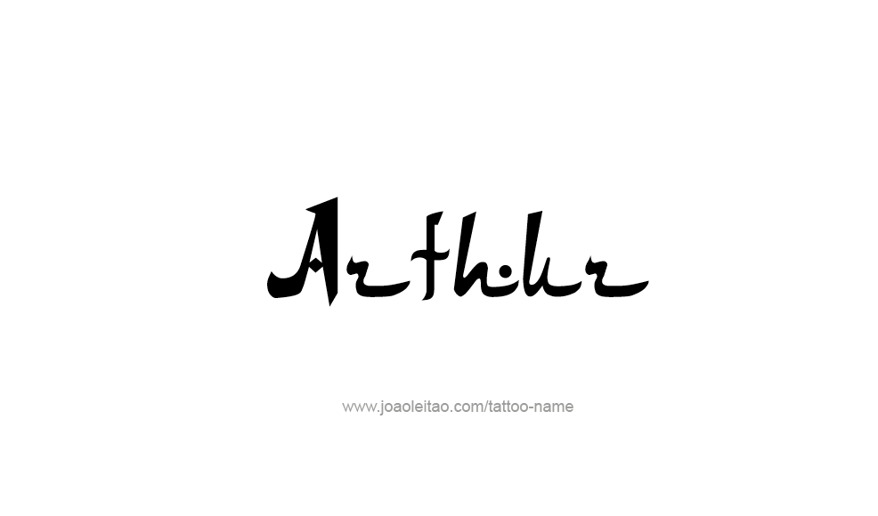 Tattoo Design  Name Arthur   