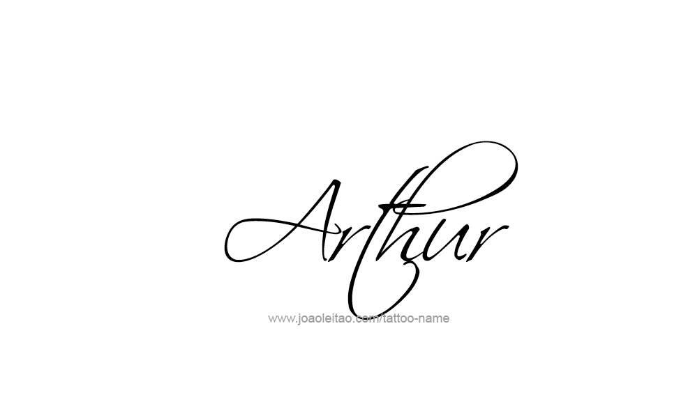 Tattoo Design  Name Arthur   