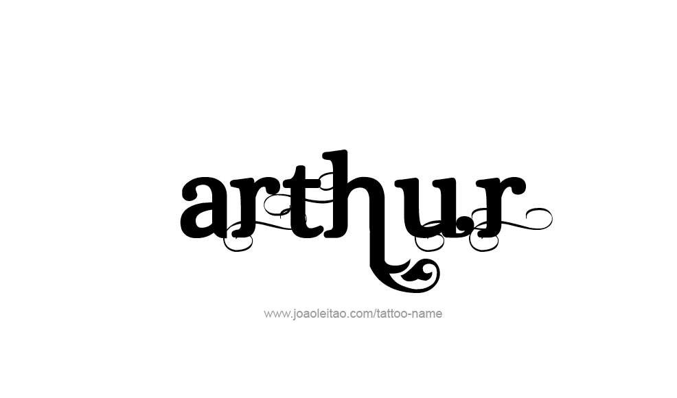 Tattoo Design  Name Arthur   