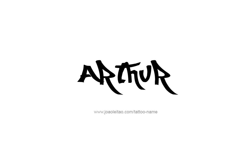 Tattoo Design  Name Arthur   