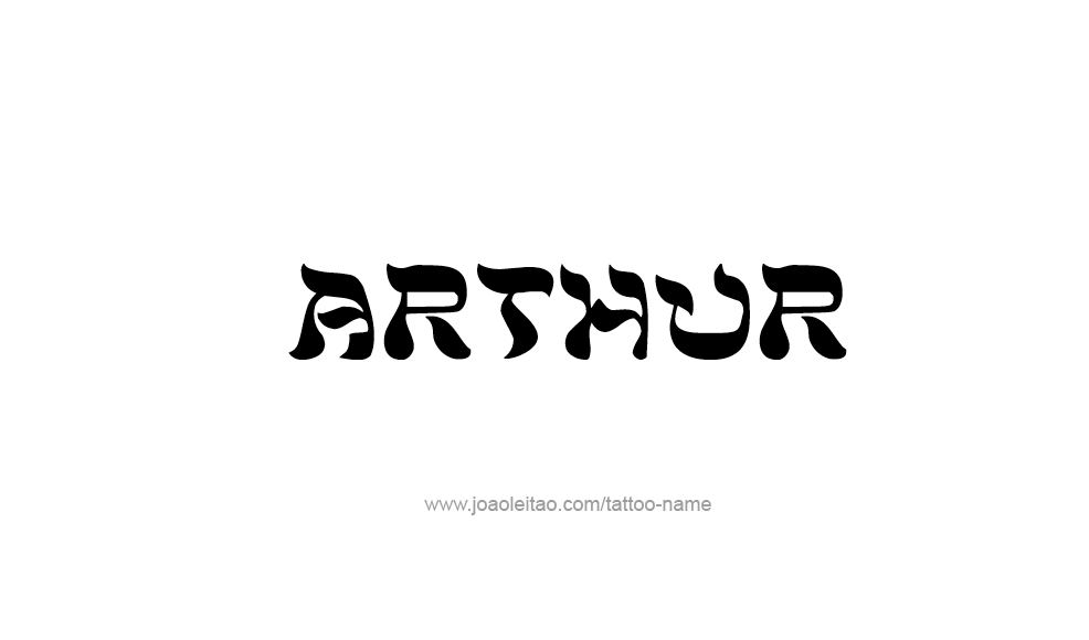 Tattoo Design  Name Arthur   