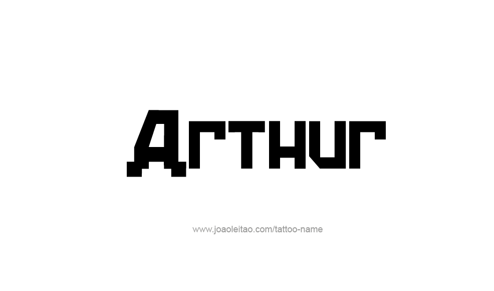 Tattoo Design  Name Arthur   