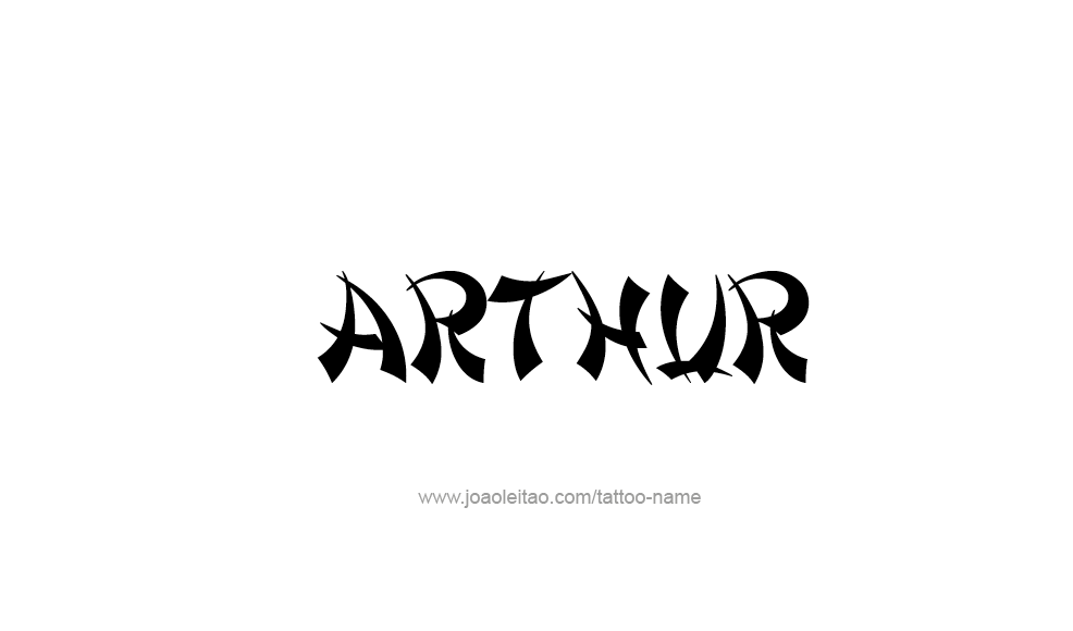 Tattoo Design  Name Arthur