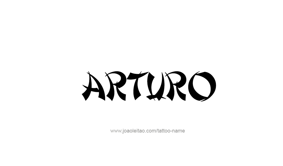 Tattoo Design  Name Arturo