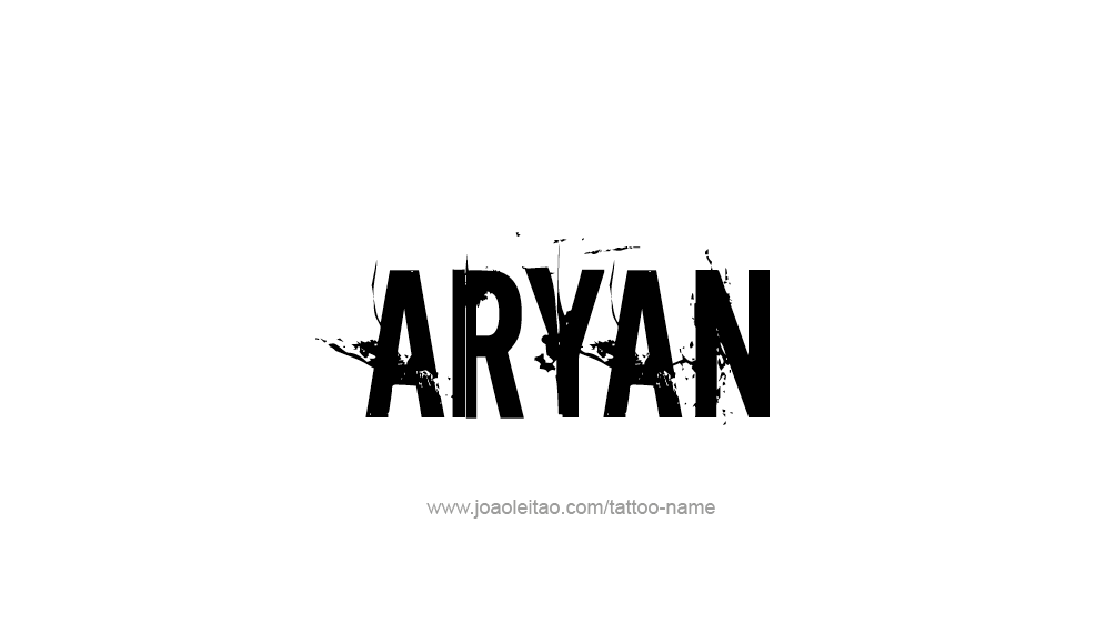 Tattoo Design  Name Aryan   