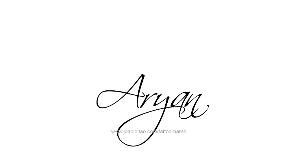 Tattoo Design  Name Aryan   