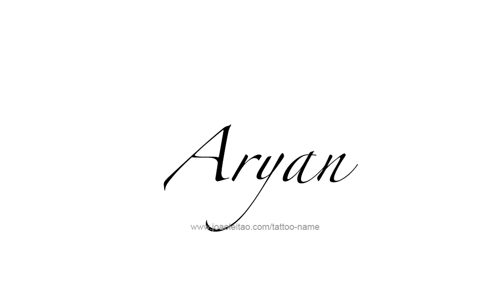 Tattoo Design  Name Aryan   