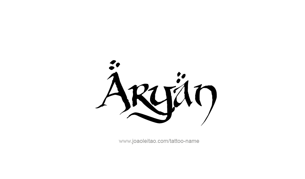 Tattoo Design  Name Aryan   