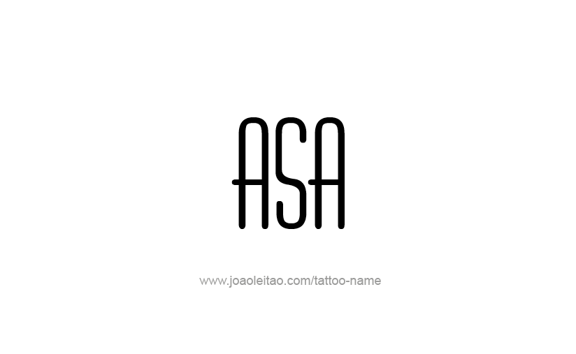 Tattoo Design  Name Asa   