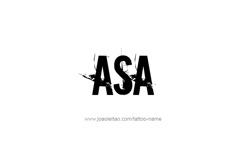 Tattoo Design  Name Asa   