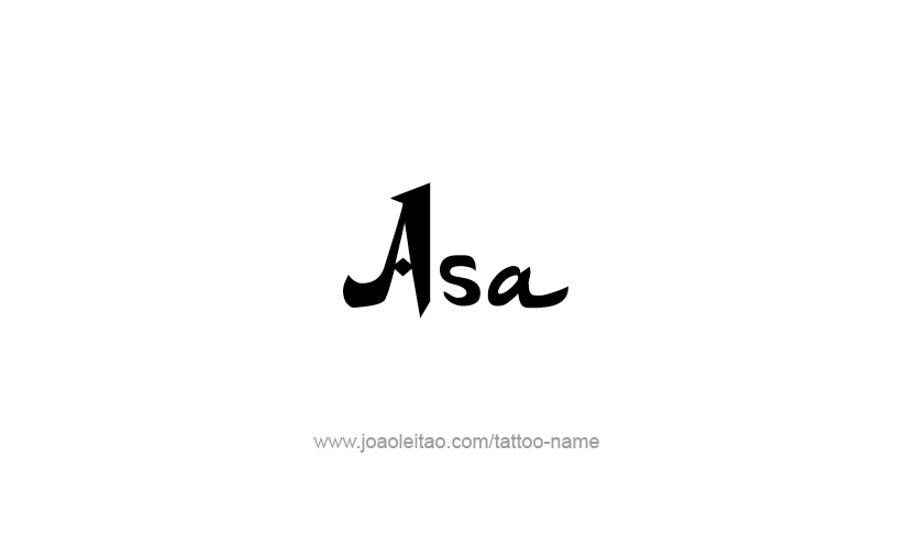 Tattoo Design  Name Asa   