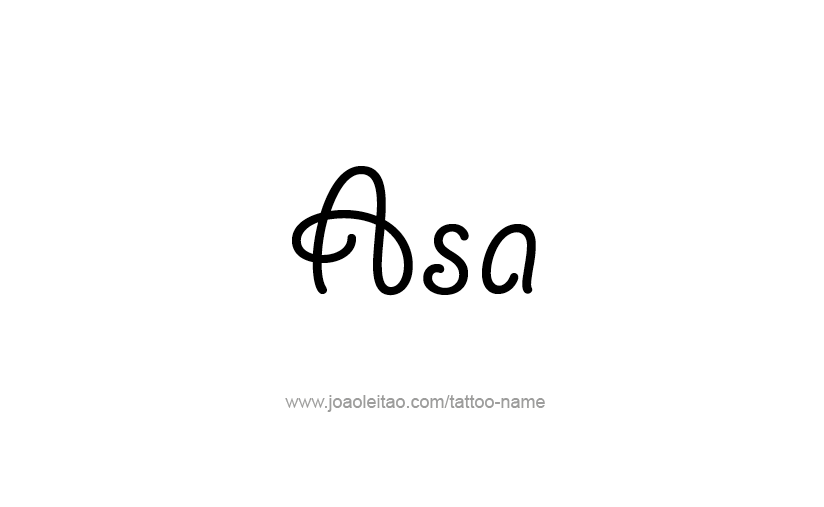 Tattoo Design  Name Asa   