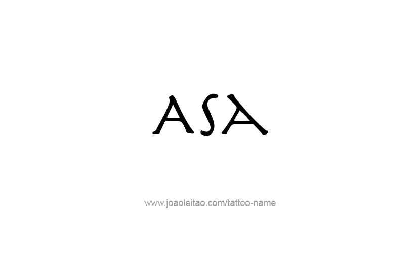 Tattoo Design  Name Asa   