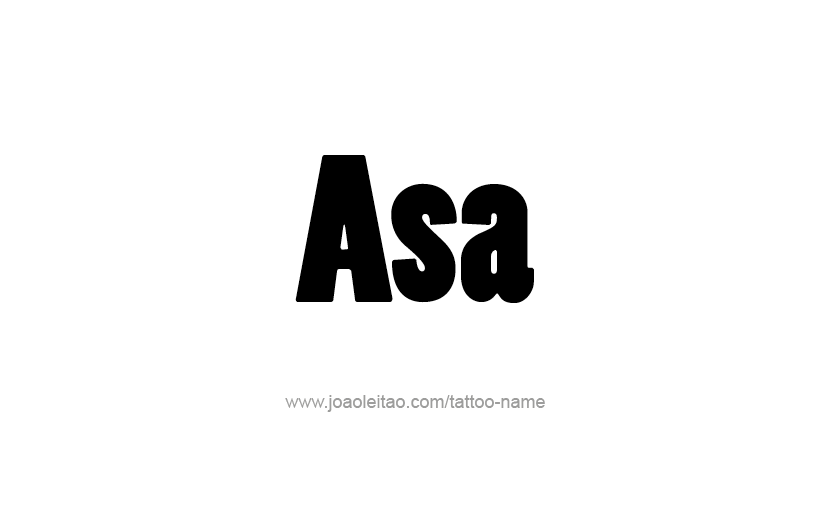 Tattoo Design  Name Asa   