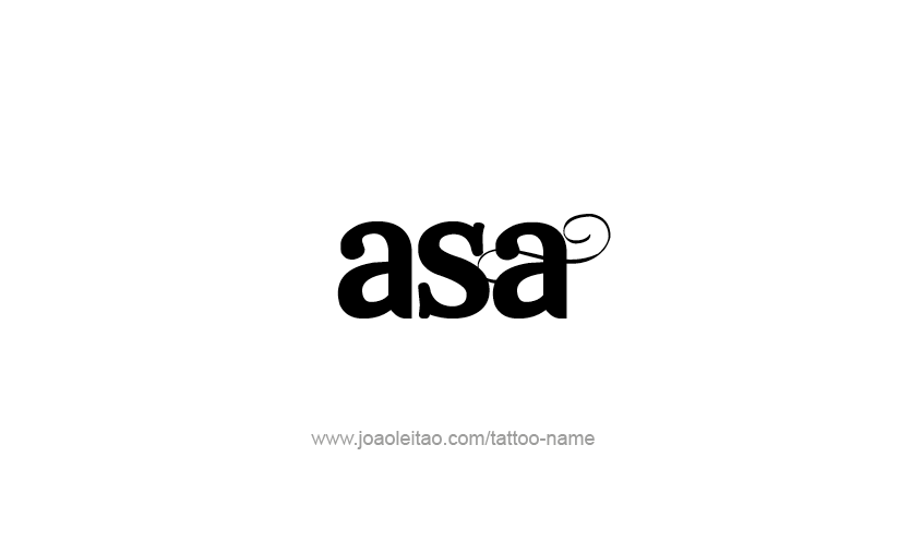 Tattoo Design  Name Asa   