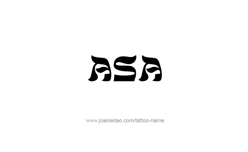 Tattoo Design  Name Asa   