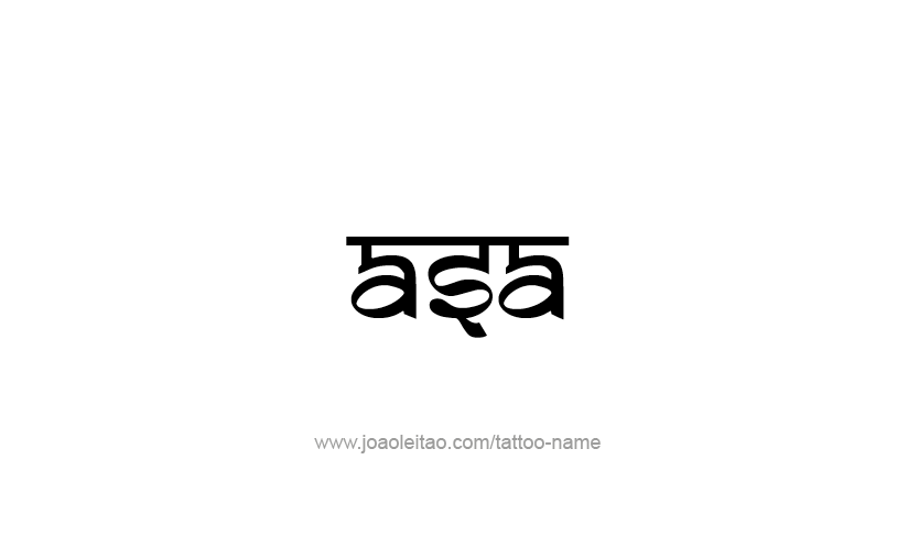 Tattoo Design  Name Asa   