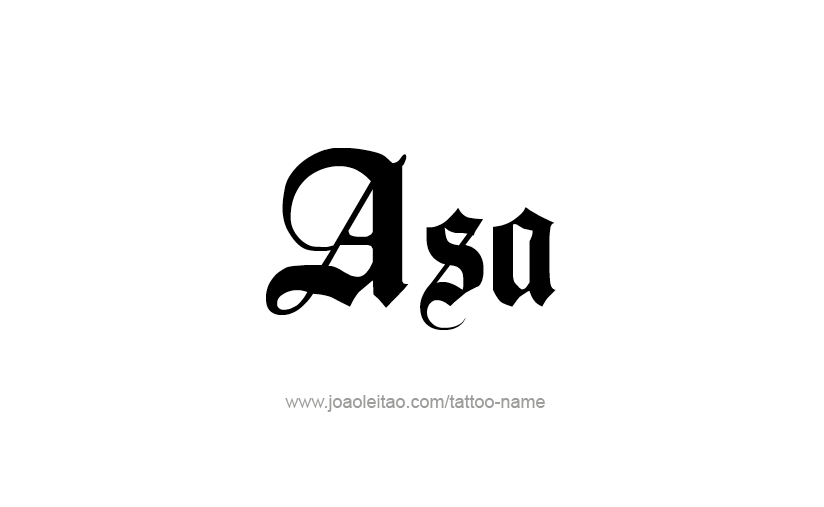 Tattoo Design  Name Asa   