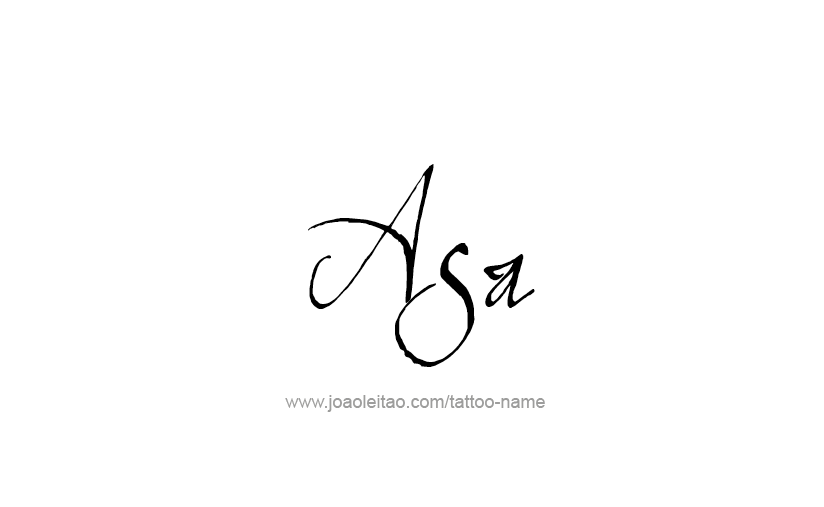 Tattoo Design  Name Asa   