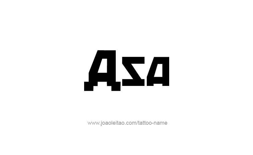 Tattoo Design  Name Asa   