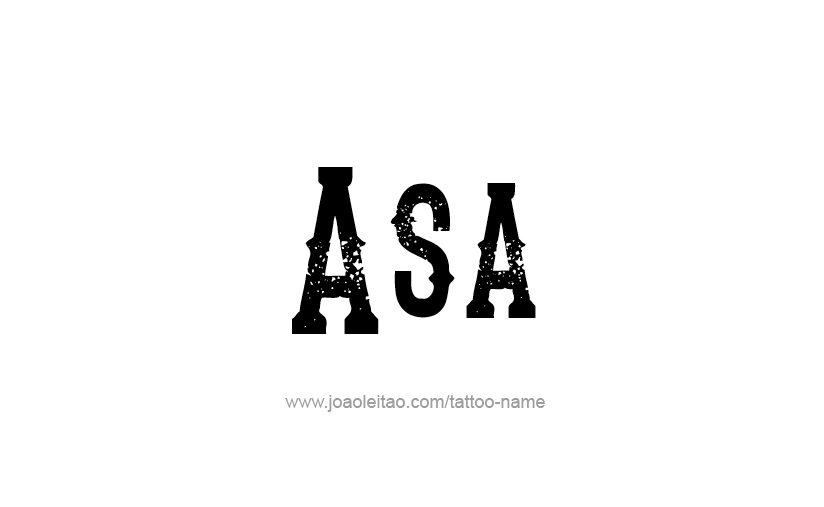 Tattoo Design  Name Asa   