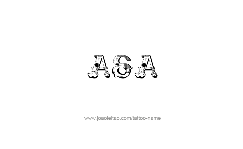 Tattoo Design  Name Asa   