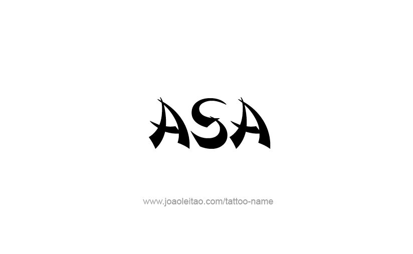 Tattoo Design  Name Asa